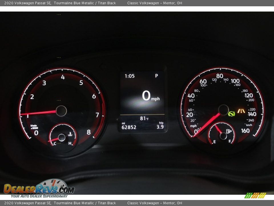 2020 Volkswagen Passat SE Gauges Photo #8