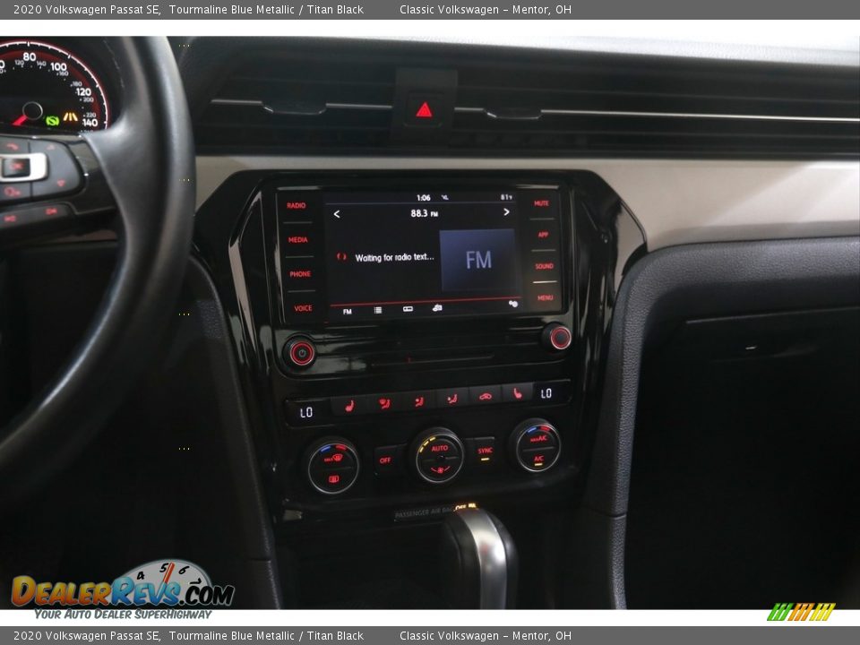 2020 Volkswagen Passat SE Tourmaline Blue Metallic / Titan Black Photo #9
