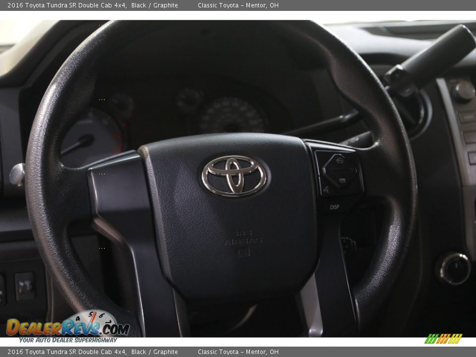 2016 Toyota Tundra SR Double Cab 4x4 Black / Graphite Photo #7