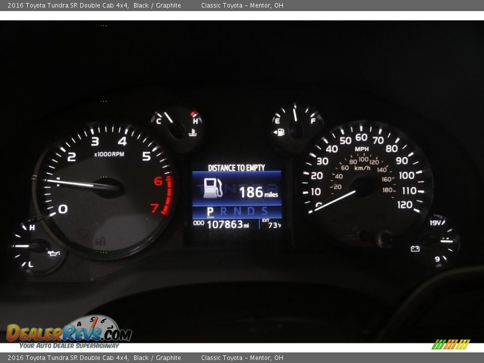 2016 Toyota Tundra SR Double Cab 4x4 Gauges Photo #8