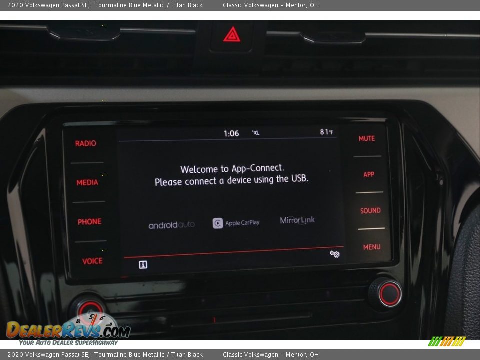 2020 Volkswagen Passat SE Tourmaline Blue Metallic / Titan Black Photo #11