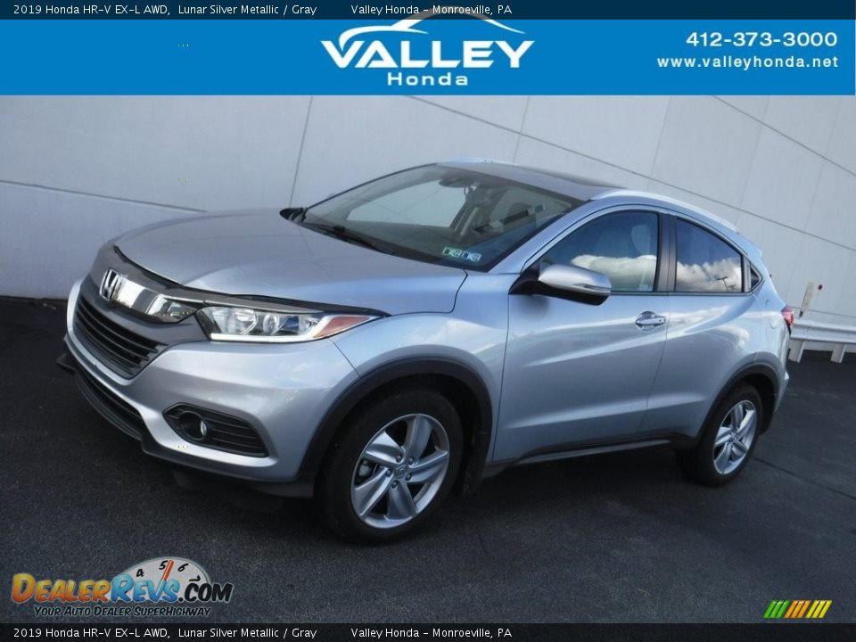 2019 Honda HR-V EX-L AWD Lunar Silver Metallic / Gray Photo #1