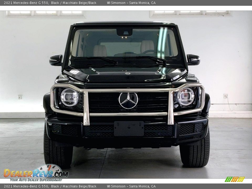 2021 Mercedes-Benz G 550 Black / Macchiato Beige/Black Photo #2