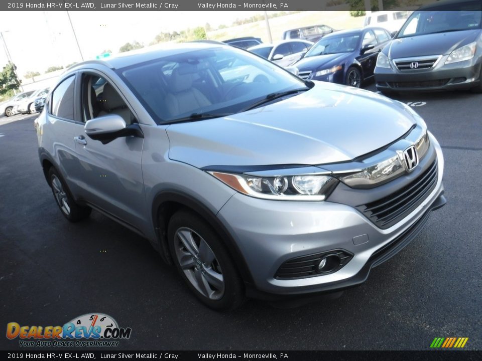 2019 Honda HR-V EX-L AWD Lunar Silver Metallic / Gray Photo #6