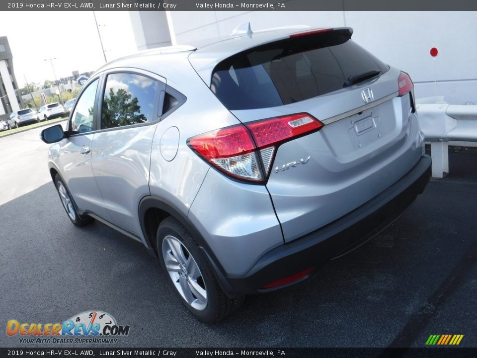 2019 Honda HR-V EX-L AWD Lunar Silver Metallic / Gray Photo #9