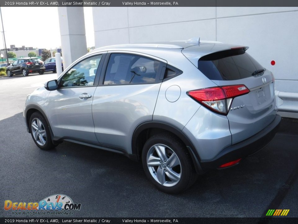 2019 Honda HR-V EX-L AWD Lunar Silver Metallic / Gray Photo #11