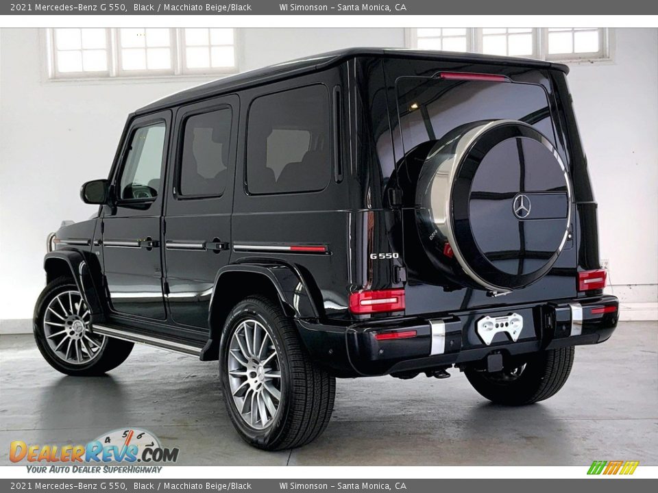 2021 Mercedes-Benz G 550 Black / Macchiato Beige/Black Photo #10