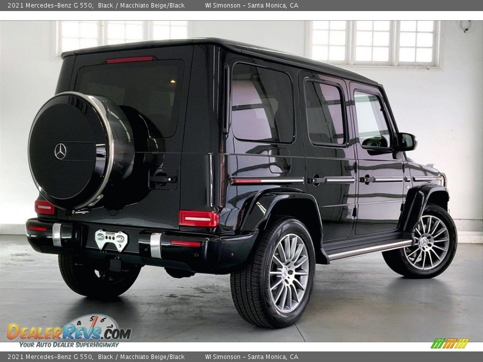 2021 Mercedes-Benz G 550 Black / Macchiato Beige/Black Photo #13