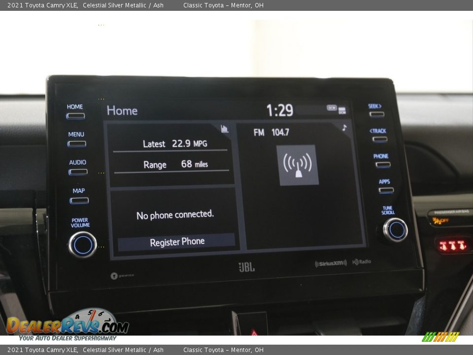 2021 Toyota Camry XLE Celestial Silver Metallic / Ash Photo #10