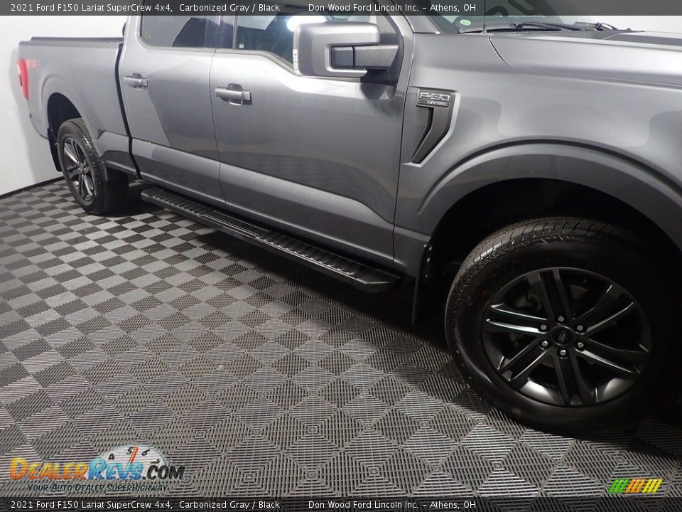 2021 Ford F150 Lariat SuperCrew 4x4 Carbonized Gray / Black Photo #6
