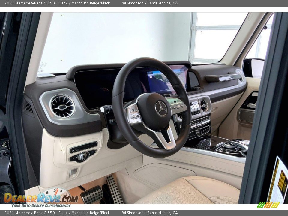 2021 Mercedes-Benz G 550 Black / Macchiato Beige/Black Photo #14