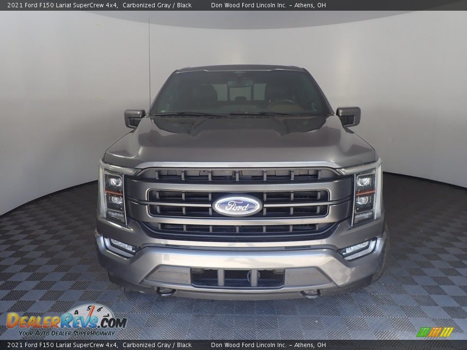 2021 Ford F150 Lariat SuperCrew 4x4 Carbonized Gray / Black Photo #7