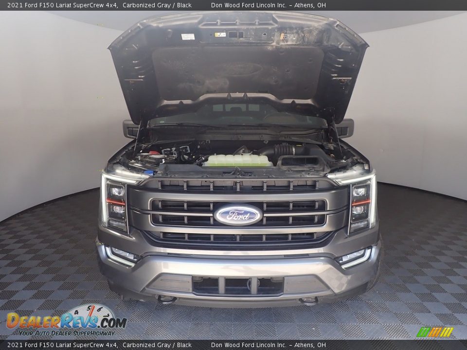 2021 Ford F150 Lariat SuperCrew 4x4 Carbonized Gray / Black Photo #8