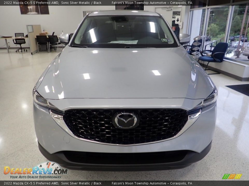 2022 Mazda CX-5 S Preferred AWD Sonic Silver Metallic / Black Photo #7