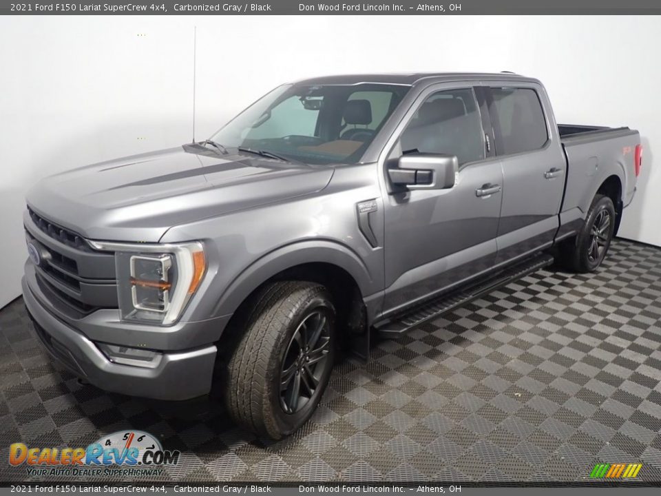 2021 Ford F150 Lariat SuperCrew 4x4 Carbonized Gray / Black Photo #11