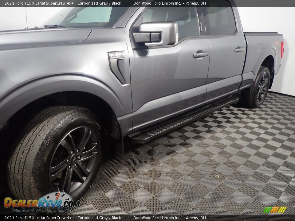 2021 Ford F150 Lariat SuperCrew 4x4 Carbonized Gray / Black Photo #12