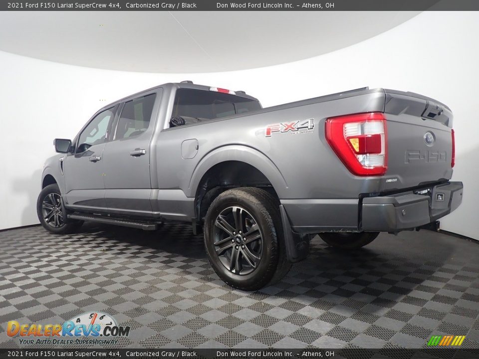 2021 Ford F150 Lariat SuperCrew 4x4 Carbonized Gray / Black Photo #13
