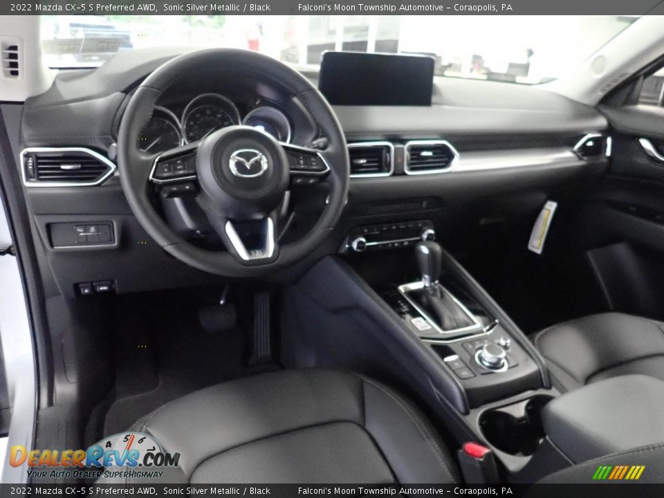 Black Interior - 2022 Mazda CX-5 S Preferred AWD Photo #12