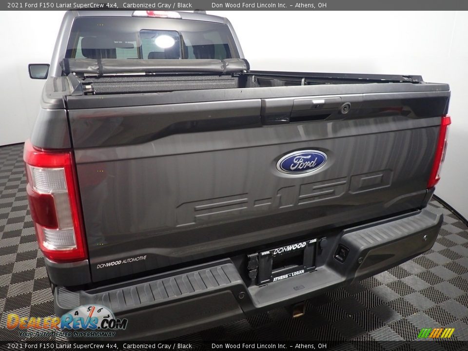 2021 Ford F150 Lariat SuperCrew 4x4 Carbonized Gray / Black Photo #15