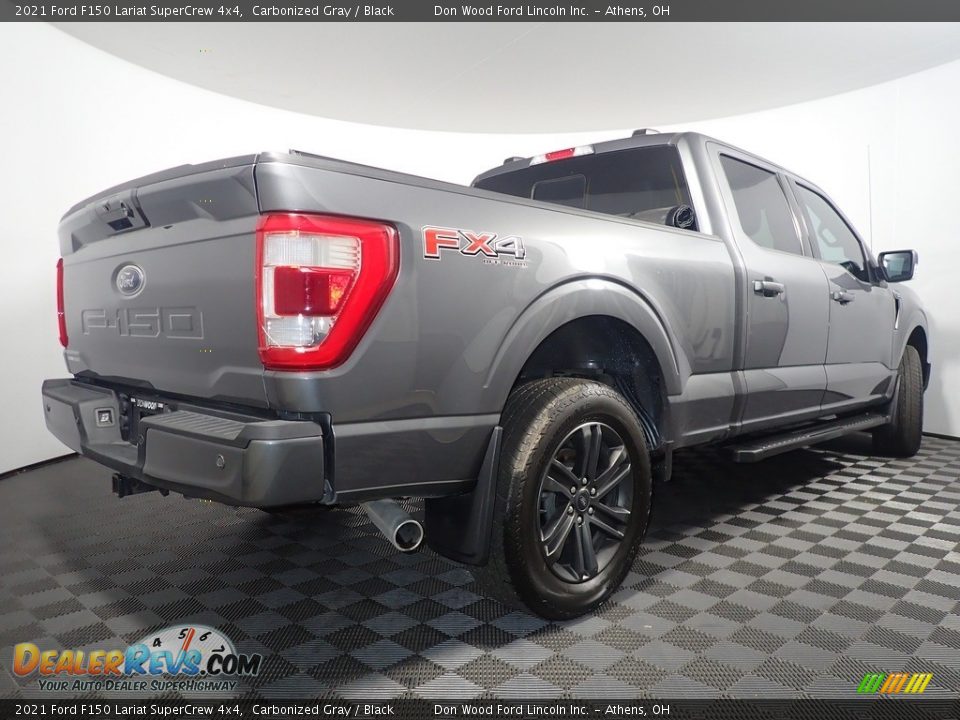 2021 Ford F150 Lariat SuperCrew 4x4 Carbonized Gray / Black Photo #17