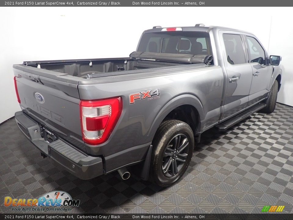2021 Ford F150 Lariat SuperCrew 4x4 Carbonized Gray / Black Photo #18