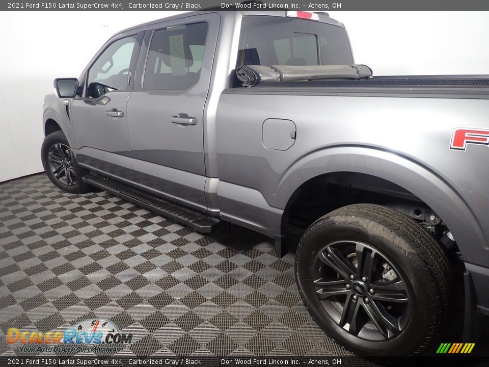 2021 Ford F150 Lariat SuperCrew 4x4 Carbonized Gray / Black Photo #19