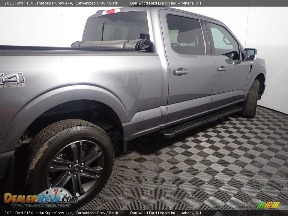 2021 Ford F150 Lariat SuperCrew 4x4 Carbonized Gray / Black Photo #20