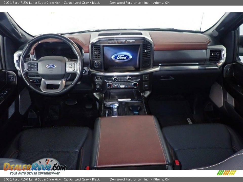 2021 Ford F150 Lariat SuperCrew 4x4 Carbonized Gray / Black Photo #26