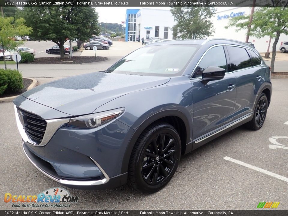 2022 Mazda CX-9 Carbon Edition AWD Polymetal Gray Metallic / Red Photo #7