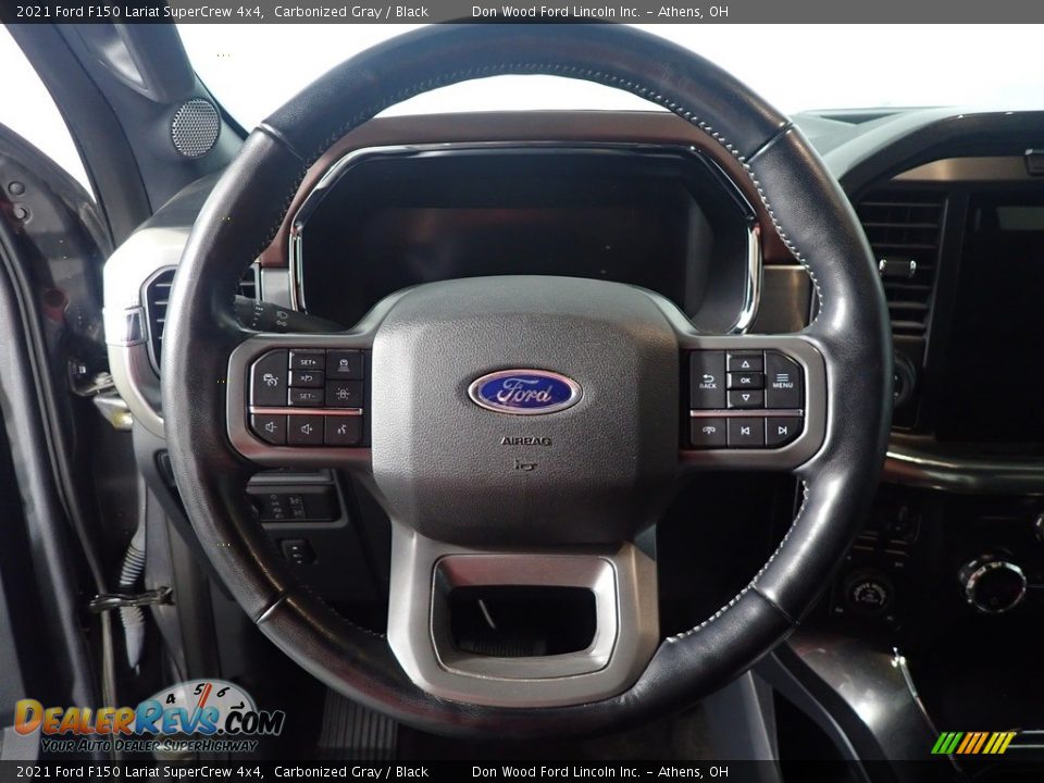 2021 Ford F150 Lariat SuperCrew 4x4 Carbonized Gray / Black Photo #29