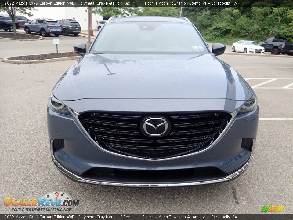 2022 Mazda CX-9 Carbon Edition AWD Polymetal Gray Metallic / Red Photo #8