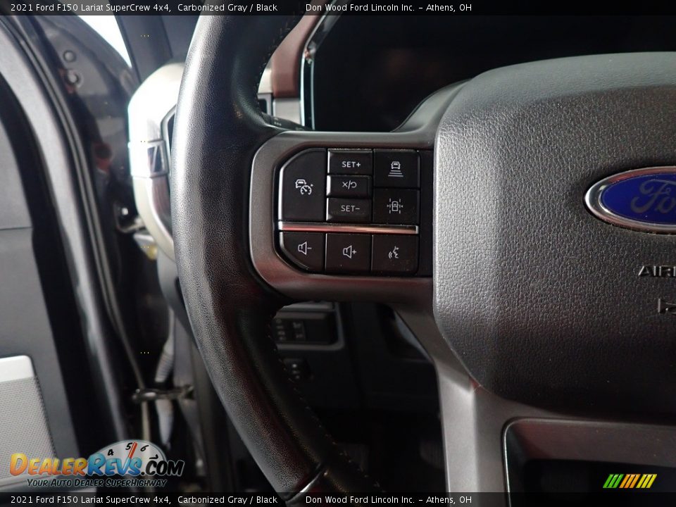 2021 Ford F150 Lariat SuperCrew 4x4 Carbonized Gray / Black Photo #31