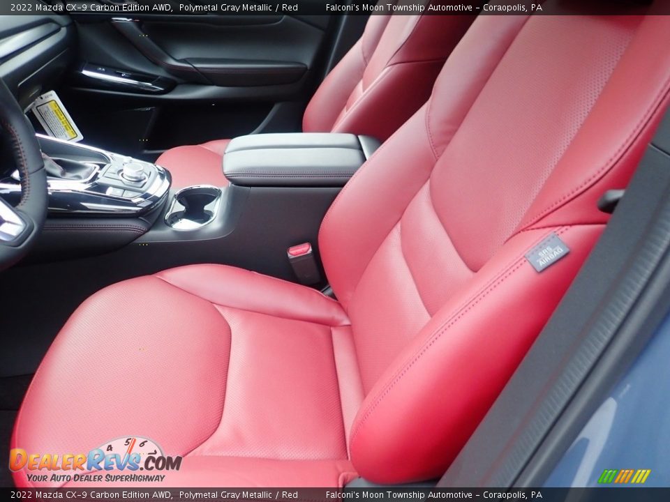 2022 Mazda CX-9 Carbon Edition AWD Polymetal Gray Metallic / Red Photo #11