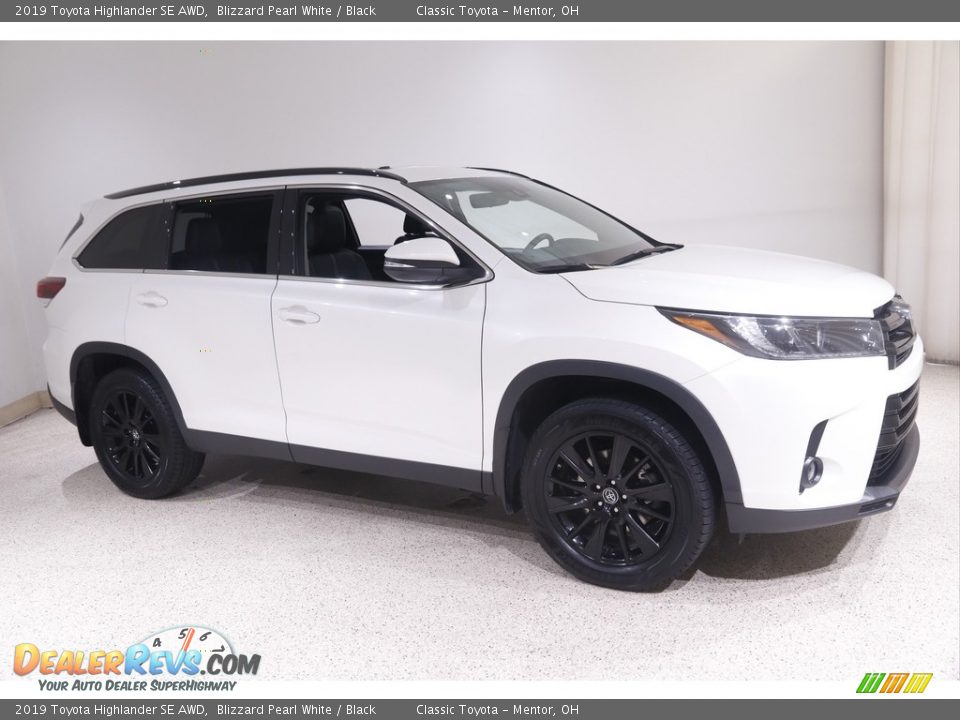 2019 Toyota Highlander SE AWD Blizzard Pearl White / Black Photo #1