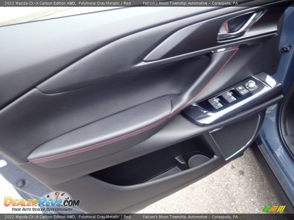 2022 Mazda CX-9 Carbon Edition AWD Polymetal Gray Metallic / Red Photo #15
