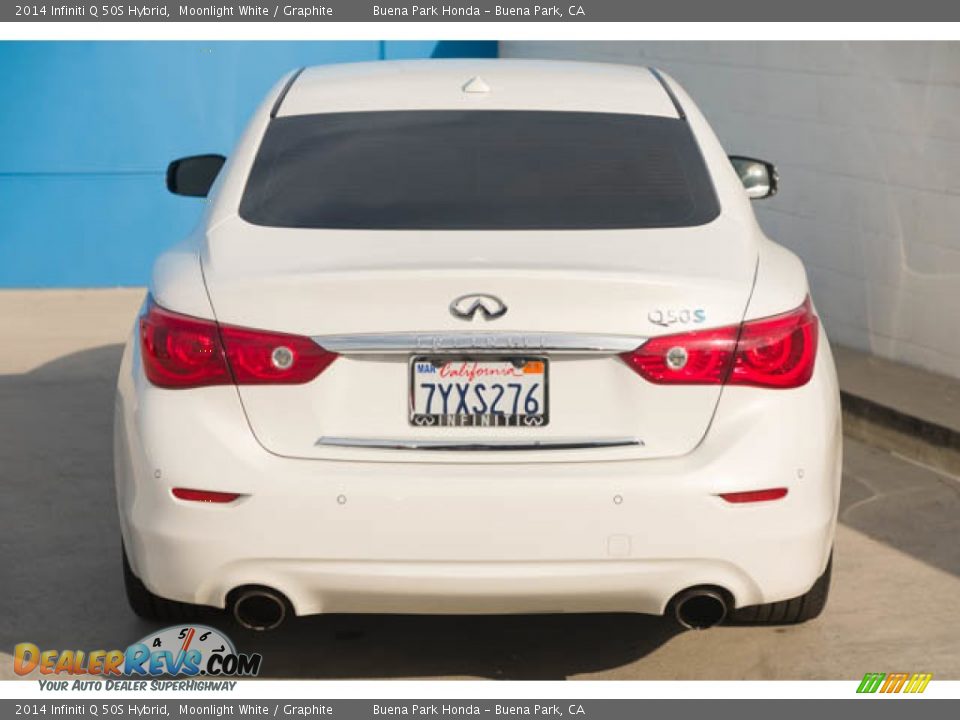 2014 Infiniti Q 50S Hybrid Moonlight White / Graphite Photo #9