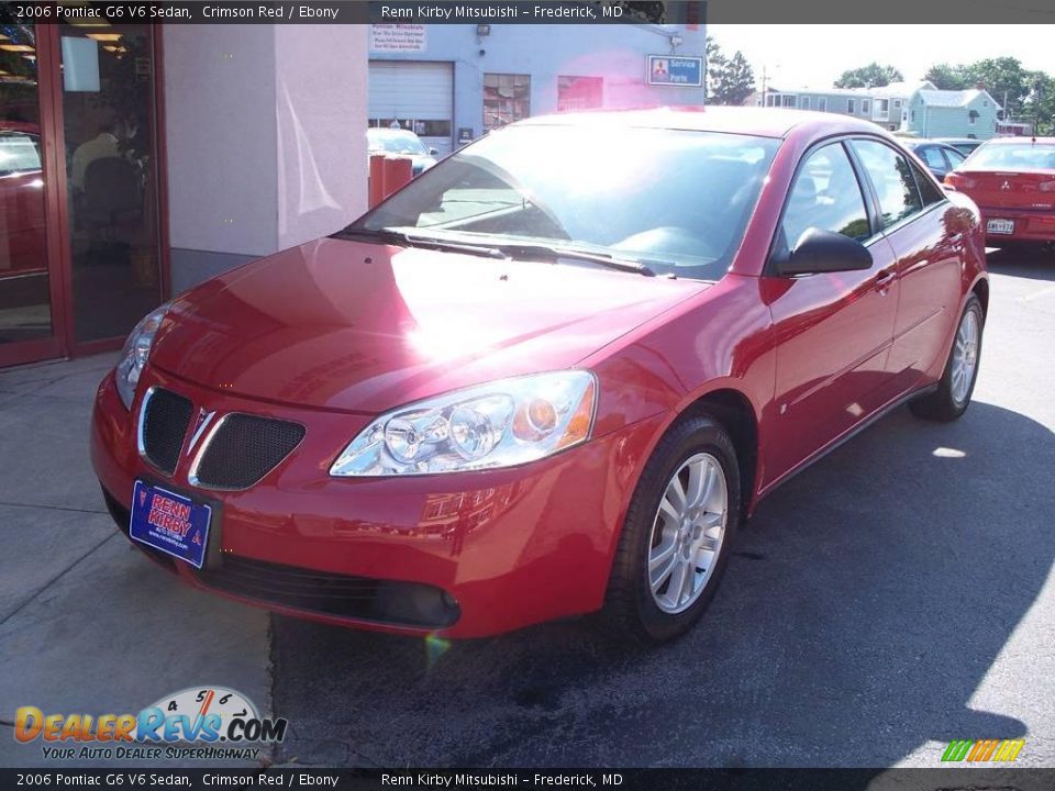 2006 Pontiac G6 V6 Sedan Crimson Red / Ebony Photo #1