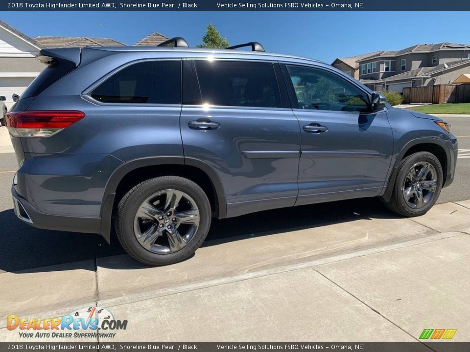 2018 Toyota Highlander Limited AWD Shoreline Blue Pearl / Black Photo #11