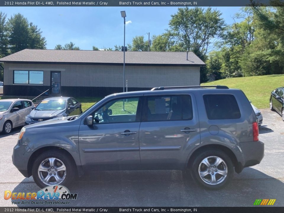 2012 Honda Pilot EX-L 4WD Polished Metal Metallic / Gray Photo #1