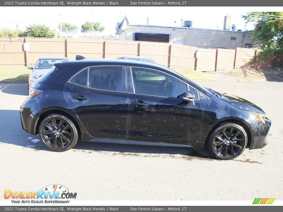 2022 Toyota Corolla Hatchback SE Midnight Black Metallic / Black Photo #4