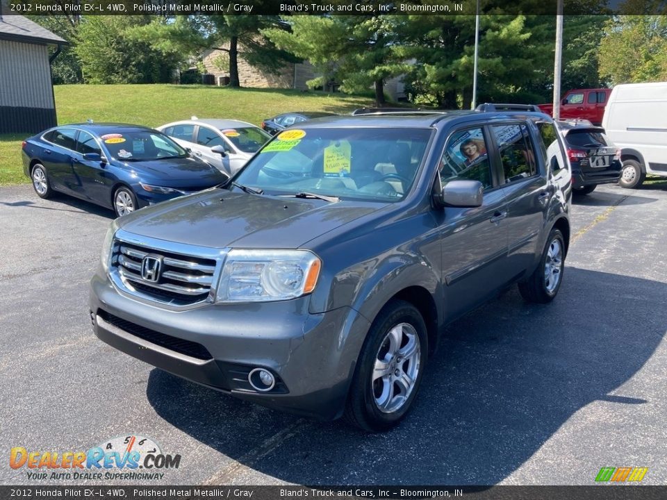 2012 Honda Pilot EX-L 4WD Polished Metal Metallic / Gray Photo #2