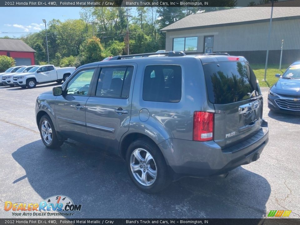 2012 Honda Pilot EX-L 4WD Polished Metal Metallic / Gray Photo #3