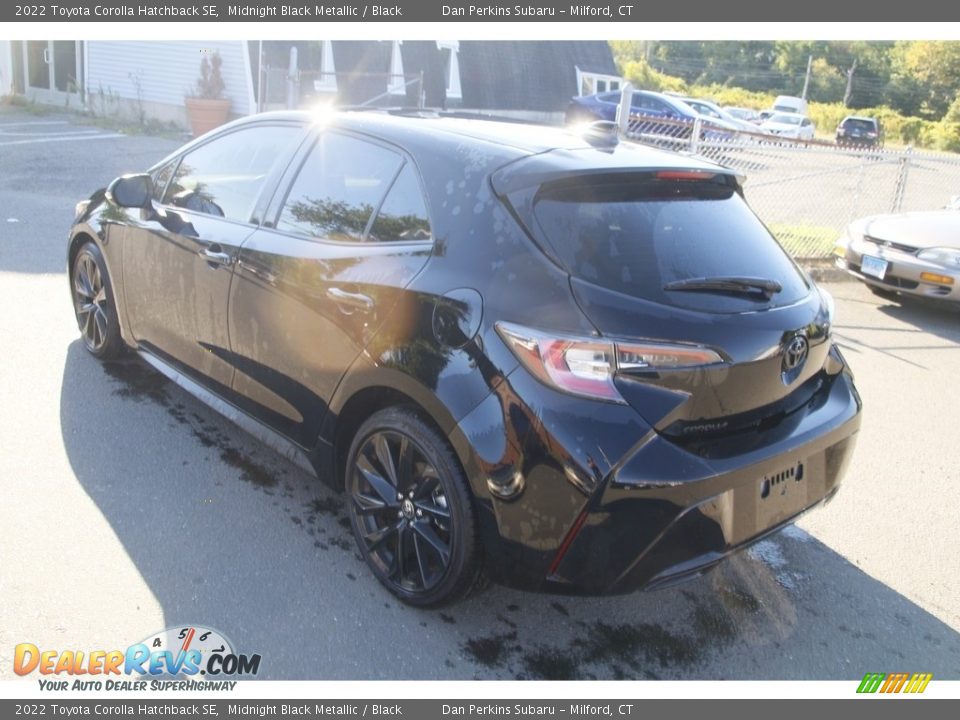 2022 Toyota Corolla Hatchback SE Midnight Black Metallic / Black Photo #7
