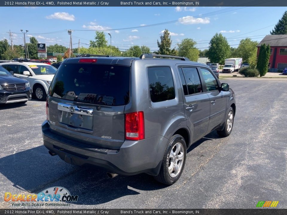 2012 Honda Pilot EX-L 4WD Polished Metal Metallic / Gray Photo #5