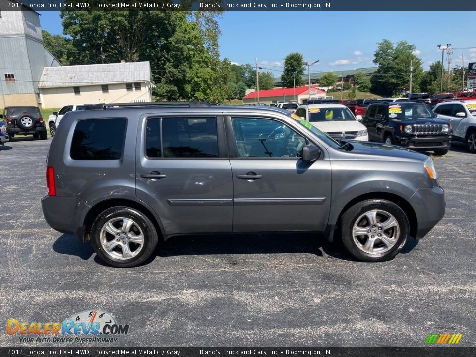 2012 Honda Pilot EX-L 4WD Polished Metal Metallic / Gray Photo #6