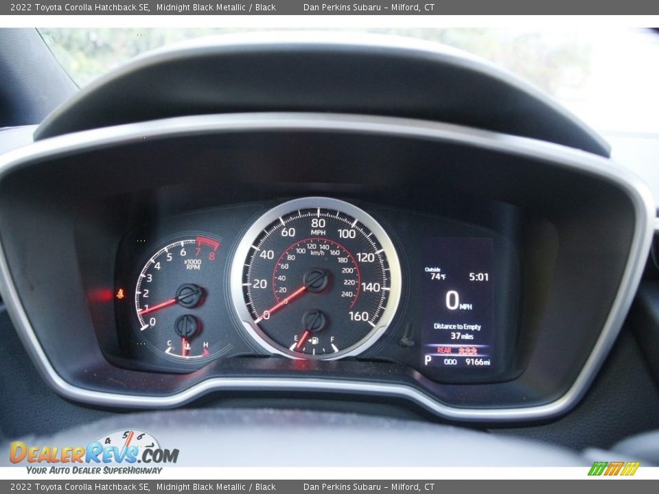 2022 Toyota Corolla Hatchback SE Midnight Black Metallic / Black Photo #16