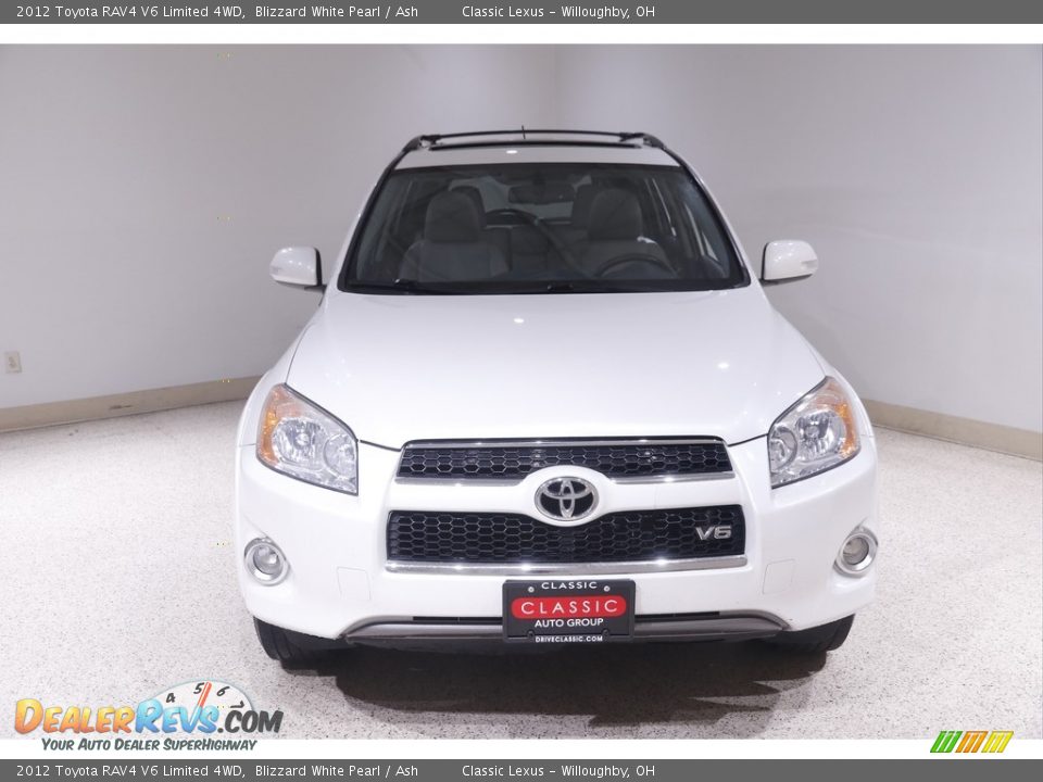 2012 Toyota RAV4 V6 Limited 4WD Blizzard White Pearl / Ash Photo #2