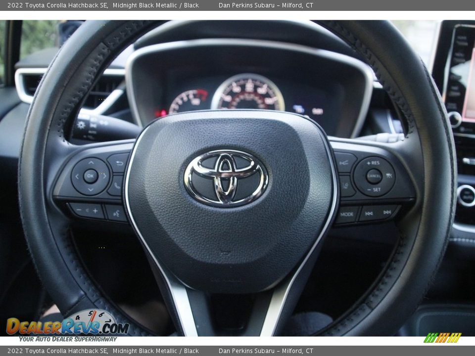 2022 Toyota Corolla Hatchback SE Midnight Black Metallic / Black Photo #17