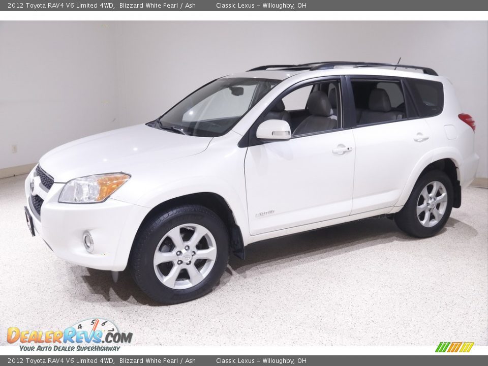 2012 Toyota RAV4 V6 Limited 4WD Blizzard White Pearl / Ash Photo #3