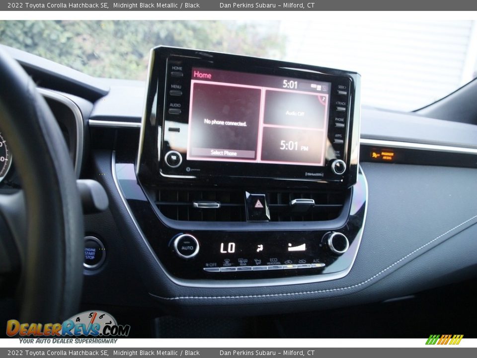 2022 Toyota Corolla Hatchback SE Midnight Black Metallic / Black Photo #18